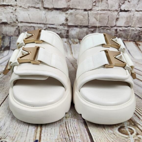 Bottega Veneta Flash Buckle Sandals in String Cream Size 38 US 8 With Box - Picture 6 of 12